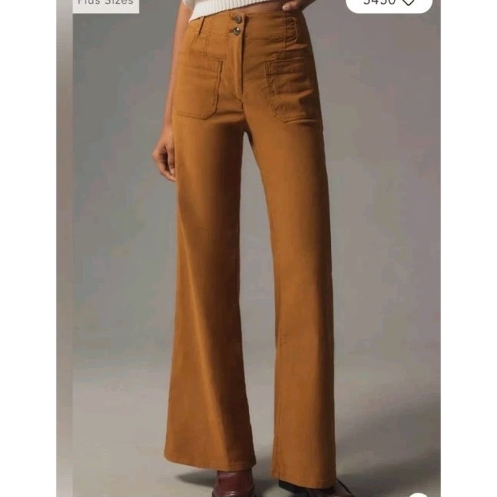 The Junie High-Rise Brown Flare Pants Maeve